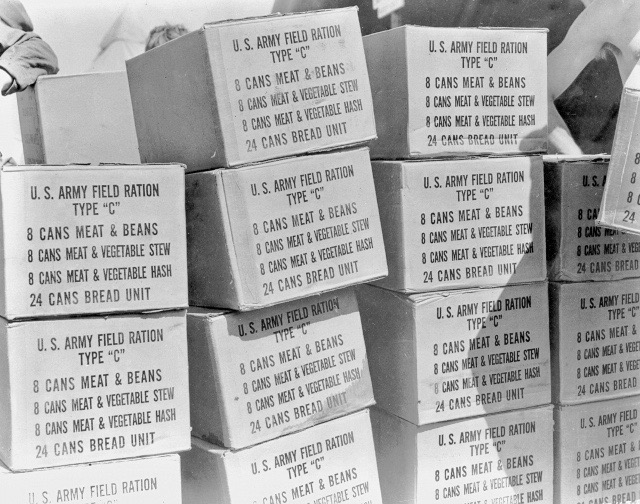 c ration fiber boxes b&w