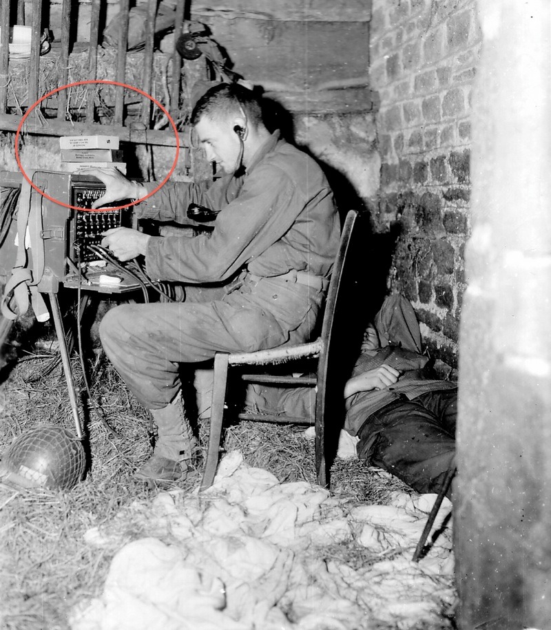 stack of k rations, normandy